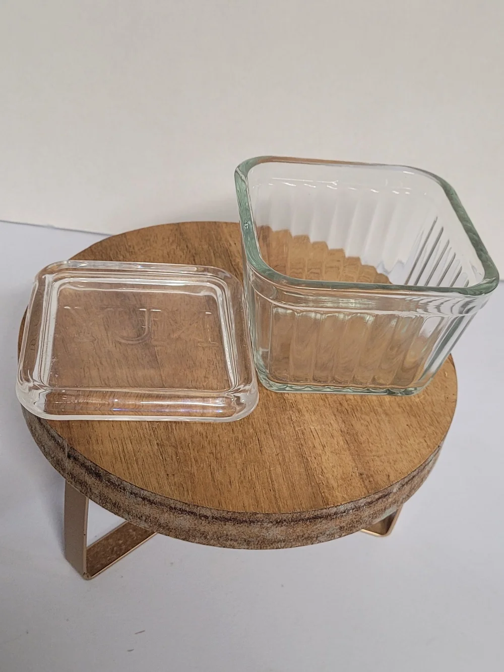 Depression Era Glass Refrigerator Box.